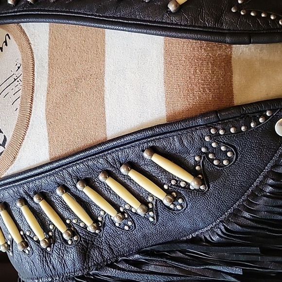 NWOT Sunriders hand detailed leather jacket - Picture 7 of 9